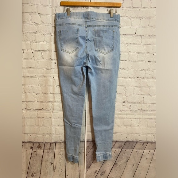 GOGO Jeans Women's Size 11/30 Light Wash Elastic Stretch Pants - Picture 4 of 5